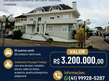 Casa de 5 quartos, Curitiba · Casa de Alto Padrão Em Condomínio - Portão - Curitiba/PR-
