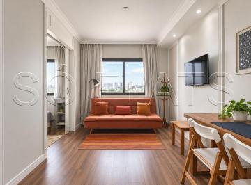 Apartamento · 30m² · 1 Quarto · 1 Vaga · Flat The World: apartamento mobiliado de 30m² na Vila Olímpia, pronto para morar ou investir