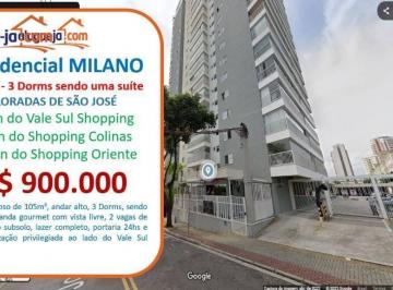 8d8000a492c75ae3bde0e5400b721a88e9914c88 · Apartamento com 3 dormitórios à venda, 103 m² por R$ 900.000,00 - Jardim Satélite - São José dos Cam