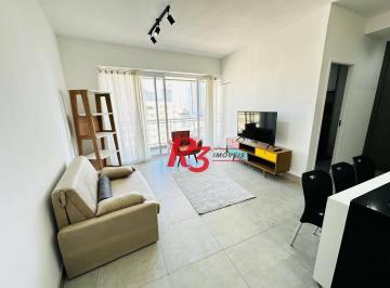 879327f222291f51cacfe592c929d5fc147cc0fc · Apartamento com 1 dormitório para alugar, 60 m² por R$ 5.000,00/mês - Pompéia - Santos/SP