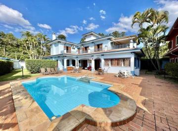 Casa · 528m² · 6 Quartos · 6 Vagas · Chácara Vale do Rio Cotia (Fazendinha) - 2 CASAS no mesmo lote - 5 stes, gourmet e piscina