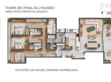 23 - planta · Apartamento de 224,78m² com 3 suítes em Jurerê