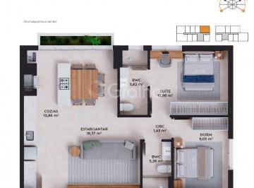 1 (11) · Apartamento de 71m² com 2 quartos sendo 1 suíte na Pedra Branca