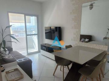 49891a1c4eaaa1436278f0ec148d03a4dd5ee778 · Apartamento com 2 dormitórios à venda, 57 m² por R$ 440.000,00 - Vila Guilhermina - Praia Grande/SP