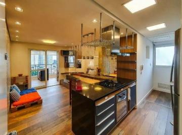 Living · Apartamento mobiliado à venda com 68m², 2 quartos e 2 vagas - Jardim da Glória
