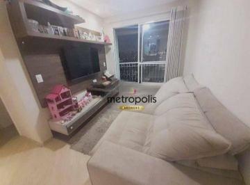 Sala · Apartamento à venda, 62 m² por R$ 451.000,00 - Vila Scarpelli - Santo André/SP