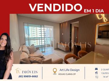 Apartamento de 2 quartos, Águas Claras · Art life design - Reformado - Mobiliado - Nascente 