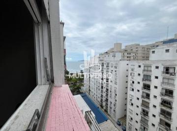 Apartamento · 43m² · 1 Quarto · Quarto e Sala na praia do Embaré – Ótima Vista Mar Lateral