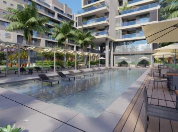 Fachada e Piscina · Apartamento 2 Quartos 73m² com garagem em frente ao Parque Barigui