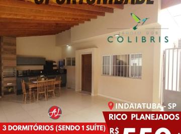 Casa de 2 quartos, Indaiatuba · Casa Térrea A Venda Com 3 Dormitórios - "OPORTUNIDADE" - Indaiatuba - SP!