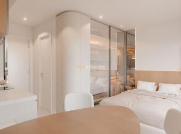 Decorado Planta 01 · Studio 19m² no Campina do Siqueira - Curitiba,PR - 22139