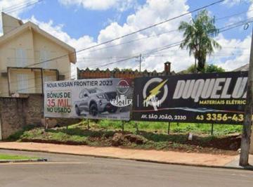 87f82e56611bedb9a931dbb3b6574a9c76202226 · Terreno à venda, 610 m² por R$ 890.000,00 - Igapó - Londrina/PR