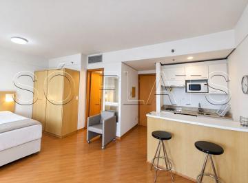 Apartamento · 28m² · 1 Quarto · 1 Vaga · Flat em Alphaville disponível para locação com 28m², 1 dormitório e 1 vaga de garagem.
