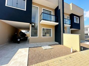 Casa · 140m² · 3 Quartos · 4 Vagas · Sobrado com 3 dormitórios à venda, 140 m² por R$ 780.000,00 - Costeira - São José dos Pinhais/PR