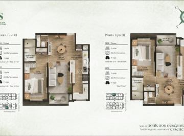 Apartamento · 57m² · 1 Vaga · APARTAMENTO DE 1 SUITE MAIS LAVABO EM CANELA.