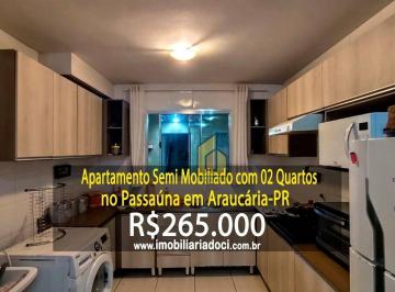 2fade4a1f543c155aa6d017788d63aa68b02e6a0 · Apartamento Semi Mobiliado no Passaúna em Araucária-PR  - A venda por R$265.000,00