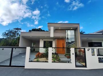 Casa · 125m² · 3 Quartos · 2 Vagas · Casa nova e moderna com alto padrão de acabamento no Loteamento Lisboa III - Forquilhas, São José/SC