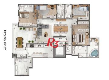 df214ffaa65d0df12797297ba8c4914749e477e0 · Apartamento com 4 dormitórios à venda, 164 m² por R$ 4.390.000,00 - Ponta da Praia - Santos/SP