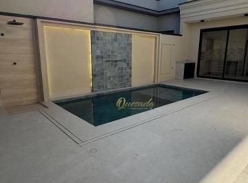 8ef16177f9055225f022e47256ee6047d37aaeb1 · Casa térrea nova à venda, 3 suítes, planejados, piscina, Condomínio Dona Maria Cândida, Indaiatuba.