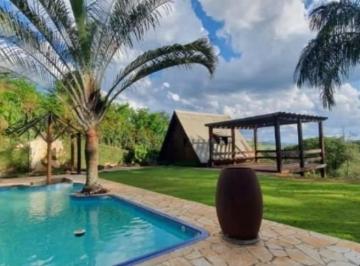 Foto 01 · Venda chácara com terreno de 1.650m2 chalé, campo de futebol, piscina