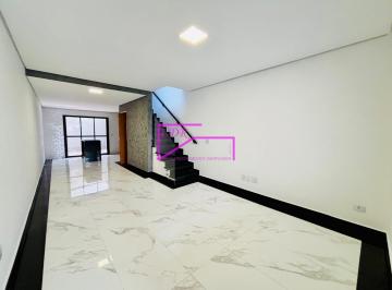 Casa · 130m² · 3 Quartos · 2 Vagas · Sobrado novo frontal com espaço gourmet