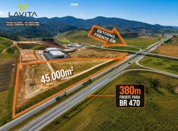 b03c46d71b6b6d11c9e91d082bfb0671ca2a59fe · Terreno Comercial ou Industrial para Aluguel - BR 470 - Novo Acesso a Ilhota - Bairro Margem Esquerd