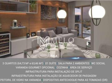 Apartamento · 64m² · 3 Quartos · 2 Vagas · Apartamento 3Qts;1 Suíte,Varanda, 2vagas ,64M²