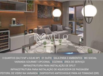 Apartamento · 64m² · 3 Quartos · 2 Vagas · Apartamento 3Qts;1 Suíte,Varanda, 2vagas ,64M²