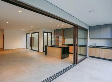 Casa · 210m² · 3 Quartos · 4 Vagas · Sobrado novo para locação,  com esquadrias em aço, em condomínio fechado, 3 suítes