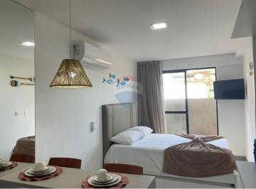 Apartamento · 26m² · 1 Quarto · 1 Vaga · Apartamento com 26m², Mobiliado e Decorado - Praia do Cupe, Pernambuco
