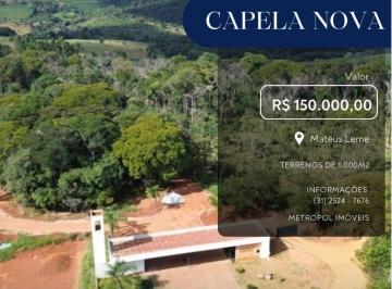 Terreno · 1000m² · TERRENO DE 1.000M² NO COND. CAPELA NOVA - MATEUS LEME