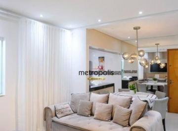 Sala · Apartamento com 3 dormitórios à venda, 66 m² por R$ 540.000,00 - Paraíso - Santo André/SP