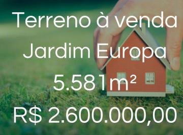 Terreno · 5581m² · Terreno à venda, Bairro Jardim Europa - Uberlândia/MG