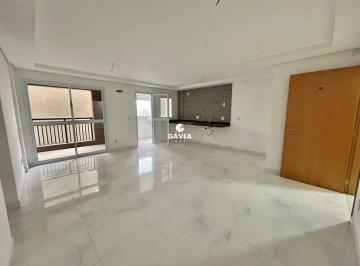 sala para 2 ambientes com varanda · Apartamento à venda no Estuário em Santos.