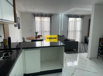Casa · 140m² · 3 Quartos · 2 Vagas · Casa Triplex com 3 quartos à Venda – 140m², Piscina e Área Gourmet – Campestre, Santo André