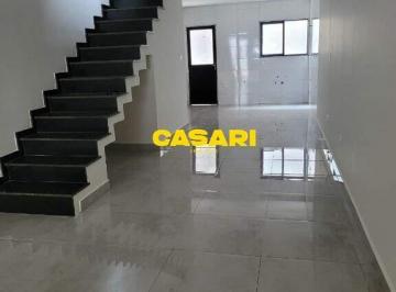 Casa · 120m² · 3 Quartos · 2 Vagas · Sobrado novo com 3 suítes à venda no Jardim Stella – Santo André/SP
