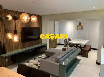 Apartamento · 103m² · 3 Quartos · 2 Vagas · Apartamento Decorado com 3 Dormitórios e Varanda Gourmet à Venda no Centro de Santo André – 103 m²