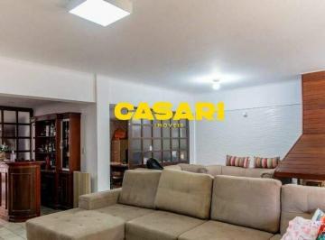 Casa · 291m² · 5 Quartos · 11 Vagas · Sobrado com 5 dormitórios e espaço gourmet à venda no Jardim, Santo André – 291 m²