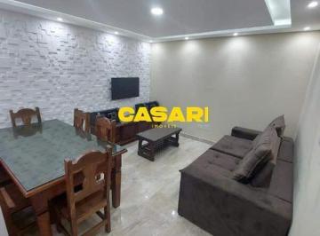 Apartamento · 124m² · 3 Quartos · 2 Vagas · Cobertura Mobiliada com Jacuzzi à Venda na Vila Scarpelli – 3 Dorms, Suíte, Gourmet e 2 Vagas em San