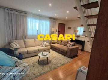 Casa · 133m² · 3 Quartos · 2 Vagas · Sobrado em condomínio fechado com 3 dormitórios e área de lazer na cobertura – Vila Homero Thon, São