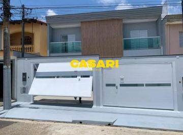 Casa · 150m² · 3 Quartos · 2 Vagas · Sobrado novo à venda na Vila Marina, Santo André – 3 suítes, 150 m², 2 vagas.