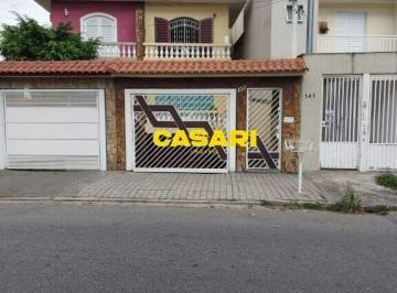 Casa · 292m² · 4 Quartos · 5 Vagas · Sobrado com 4 Dormitórios e Área Gourmet à Venda no Parque das Nações – 292 m² – Santo André/SP