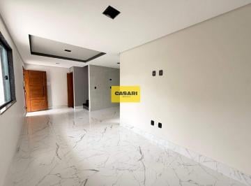 Casa · 91m² · 2 Quartos · 2 Vagas · Sobrado novo com 2 suítes e terraço gourmet à venda – 91m² – Parque das Nações, Santo André