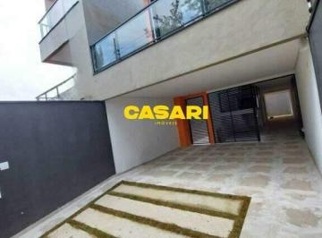 Casa · 197m² · 3 Quartos · 4 Vagas · Sobrado de alto padrão à venda no Jardim Paraíso – 3 suítes, varanda gourmet e 4 vagas em Santo Andr