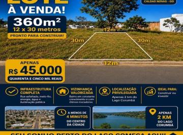 Terreno · 360m² · Lote à Venda Caminho do Lago em Caldas Novas Goiás