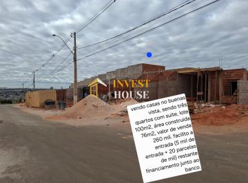 Casa · 76m² · 3 Quartos · 1 Vaga · Casa em construção 3/4 1 suíte no Residencial Buenas Vistas- Anápolis/GO