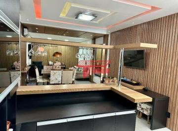 Salão de Festas · Sobrado em condomínio com 2 dormitórios à venda, 139 m² por R$ 860.000 - Vila Junqueira - Santo Andr
