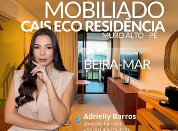 Apartamento de 1 quarto, Ipojuca · Apartamento mobiliado beira-mar em Muro Alto | Cais Eco Residência 