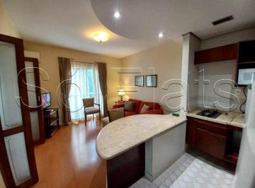 Apartamento · 33m² · 1 Quarto · 1 Vaga · Flat para locação próx Av das Nações Unidas, Av Pres Juscelino Kubitschek e Shopping Vila Olimpia.