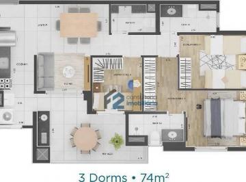 1d8eab92298586146f098801b8c0dc46852749d7 · Apartamento à venda, 74 m² por R$ 805.000,02 - Campestre - Santo André/SP